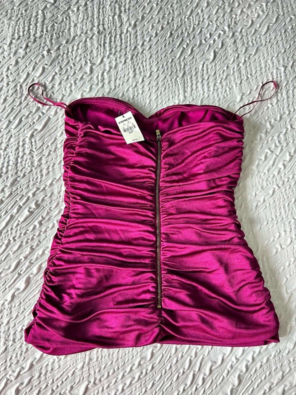 Express Ruched Top in Pink Size S/P NWT